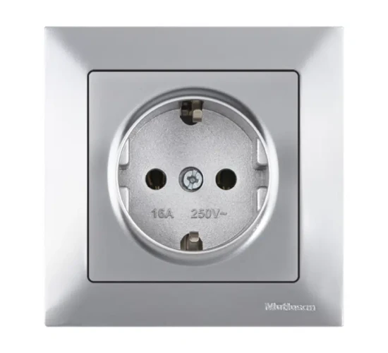 Контакт шуко единичен 16А инокс Candela Mutlusan.png